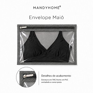 Envelope Moda Praia em TNT e PVC
