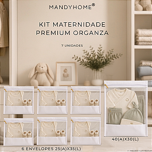 Kit Maternidade Premium Organza - 7 peças