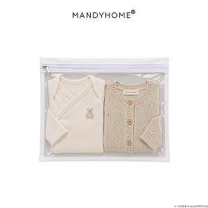 Envelope Organizador 25x35 TNT E PVC body baby Peças Delicadas baby