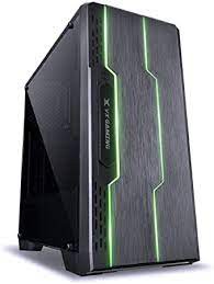 Gabinete Gamer TRON MID Tower - Lateral Acrílica - Fita LED Frontal 7 Cores