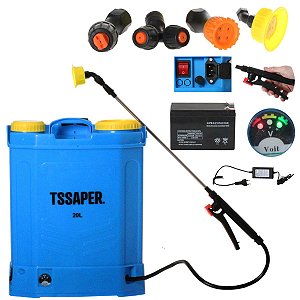 Pulverizador 20 litros Costal a Bateria Elétrico Automatico Veneno marca Tssaper THY-20l