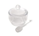 Meleira Cristal c/ Colher Pearl 10x8x7cm