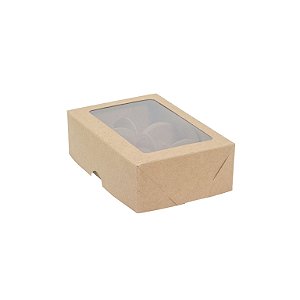 100 Caixas Para 6 Brigadeiro Visor Bombom Brigadeiro Trufas