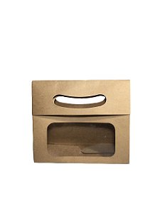 20 Sacola Com Visor Presente Multiuso 15x6,5x17