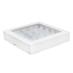 500 Caixas Para 25 Brigadeiro Visor Bombom Brigadeiro Trufas
