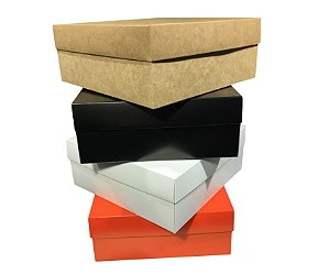 20 Caixas Para Presente Quadrada Multiuso 18x7x18