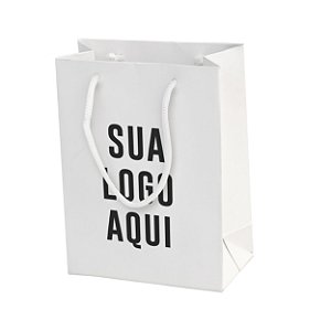 1000 Sacolas Papel 16x6x12 Personalizada Para Bijuterias e Semi Jóias