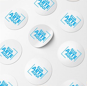 1000 ETIQUETAS ADESIVAS 8X8 PERSONALIZADA VINIL PROVA D ÁGUA