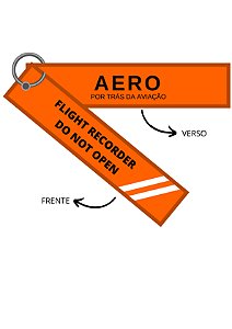 CHAVEIRO AERO - FLIGHT RECORDER DO NOT OPEN