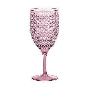 Taça Vinho / Água Acrílica Rosa Luxxor