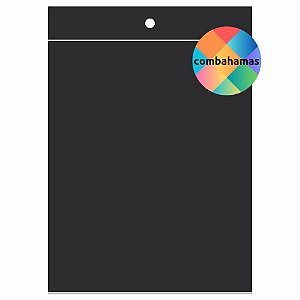 PORTA ALVARÁ, PP, PRETO, VERTICAL, A4, 22,5 X 30,5 CM, 10 UN