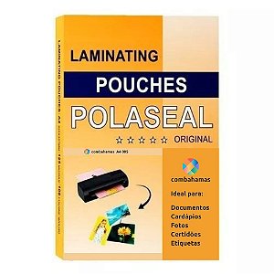 PLÁSTICO PARA PLASTIFICAÇÃO, POLASEAL  - OFÍCIO, 222X336X07 - 100 UN
