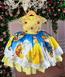 Vestido Infantil Juvenil Temático Cinderela - Fabuloso Ateliê