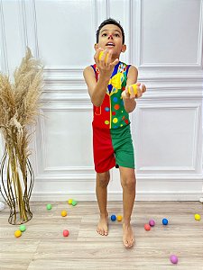 Fantasia Infantil Palhaço Feliz Festas