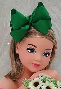 Tiara Infantil Verde Bandeira Menina