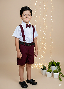 Conjunto Shorts Social Ravi Marsala