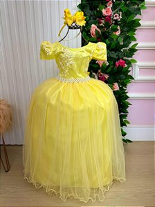 Vestido Enjoy Longo Jaqueline Amarelo