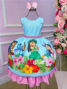 Vestido Lilo e Stitch Temáticos da Miss