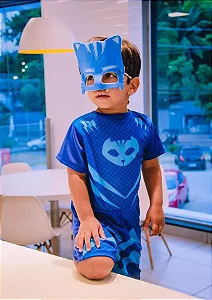 Fantasia Infantil Menino Gato PJ Masks Dia das Crianças