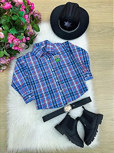 Camisa Manga Longa Rodeio Com Cinto e Fivela Thomas