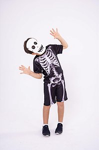 Fantasia Halloween Menino Esqueleto
