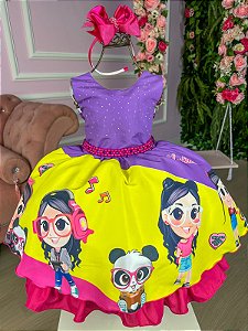 Vestido Luluca Roxo Temáticos da Miss