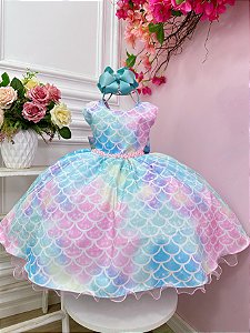 Vestido Sereia com Escamas Tay Day Festas