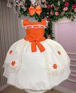 Vestido Moana Tematicos Kids Infantil Festa Luxo
