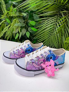 Tenis All Star Tematico Stitch e Angel Rosa