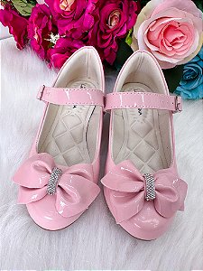 Sapatilha Flor Di Mila Rubia Saltinho Rosa Bebe