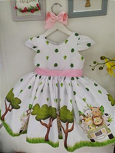 Vestido Infantil Safari Turma Luxo