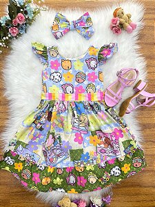Vestido Infantil Colorido Bobbie Goods Festas