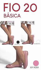 Meia Calça Infantil Fio 20 Várias Cores