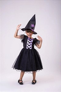 Vestido Tematicos Kids Halloween Encanto Sombrio