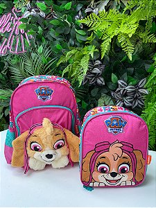 Kit Mochila Costas + Lancheira Patrulha Canina Sky