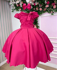 Vestido Infantil Festa Luxo Ravena Pink