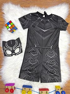 Fantasia Infantil Menino Pantera Negra Dia das Crianças
