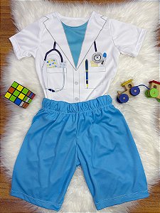 Conjunto Fantasia Infantil do Médico Doutor Festas