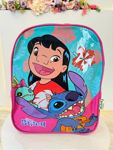 Mochila Infantil Pequena da Lilo Stitch e Angel Verde
