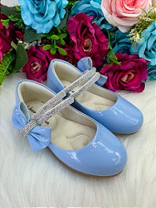 Sapatilha Infantil Flor Di MIla Azul Bebe