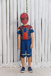 Fantasia Meninos Homem Aranha com Máscara