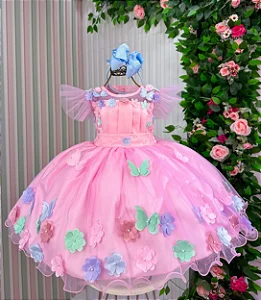 Vestido Jardim Encantado Luxinho Festa Luxo Varias Cores