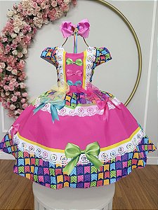 Vestido de Festa Junina Infantil Junino Caipira Quadrilha