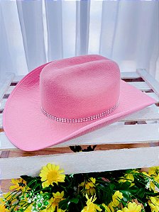 Chapéu Boiadeira Infantil Rosa ou Preto Festas
