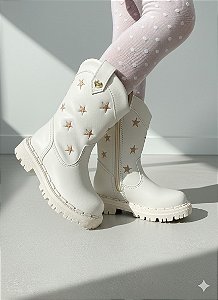 Bota Estrela Botinha Off Menina Nilqi