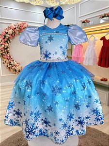 Fantasia Infantil de Princesa com Vestido para Festa