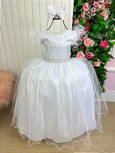 Vestido Infantil Menina Longo Verde Bandeira Formatura Daminha Casamento Florista Luxo