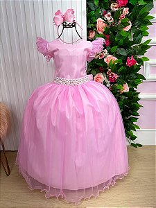 Vestido Infantil Longo Formatura Casamento Daminha Festa