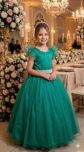 Vestido Infantil Longo Formatura Casamento Daminha Festa
