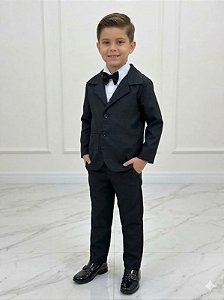 Conjunto Social Infantil Terno Preto Menino